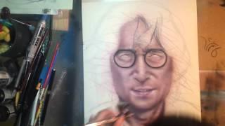 Airbrush Artwork "John Lennon"(The Beatles)