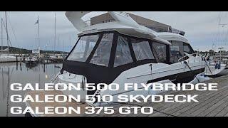 Galeon 500 Flybridge, 510 Skydeck, And 375 Gto