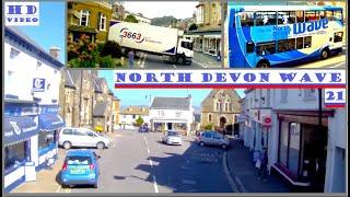 North Devon Wave 21 Bus Ilfracombe Braunton Barnstaple Instow Bideford Northam Westward Ho!