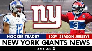 NY Giants Rumors: Hendon Hooker Trade? + Giants Century Red 100th Season Jersey Reaction