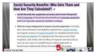 Fact-checking President Trump's claims on social security