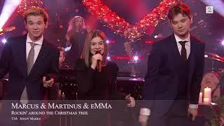 Marcus & Martinus & Emma Performing Rockin' Around The Christmas Tree 