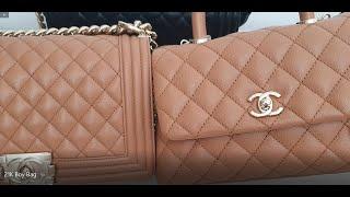 Chanel Medium Boy Bag Review (21K Caramel vs 21P Caramel)