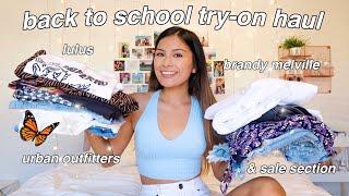 BACK TO SCHOOL TRY-ON HAUL (brandy melville, urban outfitters, lulus)