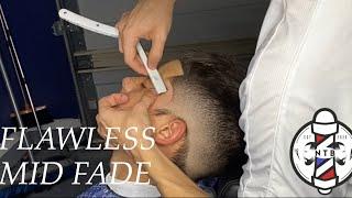 Flawless Mid Fade | Barber Tutorial