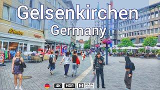 Stadt Gelsenkirchen in Deutschland/ Walking tour in Gelsenkirchen in Germany 4k  HDR