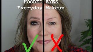 HOODED EYES MAKEUP EVERY DAY MAKEUP TUTORIAL VERY HOODED EYES WRINKLY DROOPY DOWNTURNED EYES OVER 50