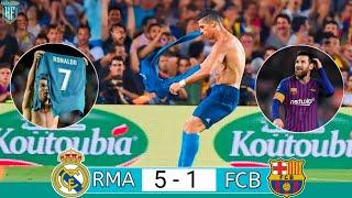 RONALDO SHOWED MESSI WHO IS THE BOSS AND SCORED A SPECTACULAR GOAL AND ELIMINATED BARCELONA