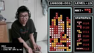 NES Tetris: Perfect PAL 19-0 by Fractal161