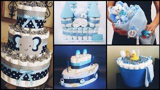 35 Adorable Diaper Cakes,Diaper Baskets,Diapers Bouqet,Diaper Castle