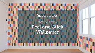 How to Remove Spoonflower's Peel and Stick Wallpaper