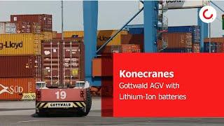 Konecranes Gottwald AGV with Lithium-Ion batteries