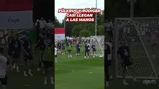 RÜDIGER y FÜLKRUG están A PUNTO de LLEGAR A LAS MANOS