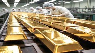 Largest African Pure Gold Mining & Refining Factory - Making Process of 1-Tonne Gold Coin