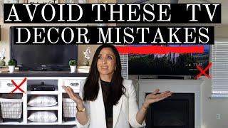 TV DECOR MISTAKES that are RUINING YOUR ROOMS!