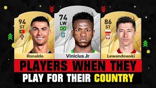 FOOTBALLERS When They Play For Their COUNTRY VS CLUB! ft. Vinicius, Ronaldo, Lewy…