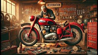 I Restored A 60-Year-Old Triumph Motorcycle | Relaxing asmr | Timelapse | Fizzlapse