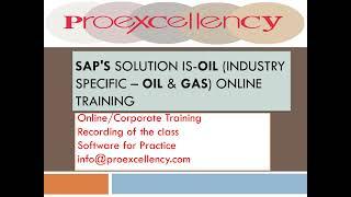 Proexcellency Provides SAP IS OIL Online Training