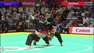 Pencak Silat Artistic Female Doubles Indonesian Finals | 18th Asian Games Indonesian 2018