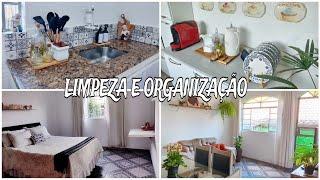 LIMPEZA E ORGANIZAÇÃO NA CASA /ROUPAS/LOUÇAS/ALMOÇO/TIREI O PÓ