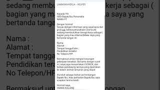 Cara kirim lamaran kerja via email