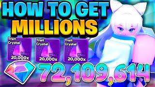 *NEW TRAIT CRYSTALS,GEM* METHODS TO GET MILLIONS In Anime Defenders
