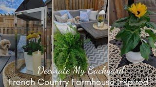 2023 FRENCH COUNTRY/FARMHOUSE DECORATE WITH ME/DECORATE MY DECK ON A BUDGET