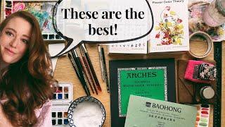 My favorite watercolor supplies I use every day and why!