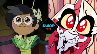 MARCY & CHARLIE VOICE SWAP | Amphibia/Hazbin Hotel