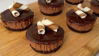 No Bake Mini Nutella Cheesecake With Homemade Cream Cheese |NO OVEN, NO GELATIN, Nutella Cheesecake