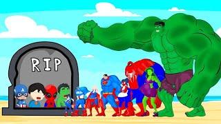 Rescue Team Baby Hulk, Spider Man, Super Man, Captain America: Back from the Dead SECRET - FUNNY