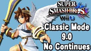 Super Smash Bros. For Wii U (Classic Mode 9.0 No Continues | Pit) 60fps