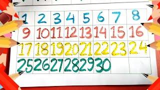 Number counting for kids | 1 to 30 number counting | Uma Madam