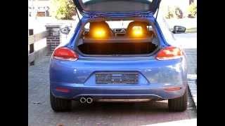 Scirocco 3 mit Premier Hazard Heckblitzer Rückwärtswarnsystem RWS PH-4 LED