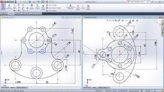 SolidWorks Exercises for Beginners - 3 | SolidWorks Sketch Practice Tutorial