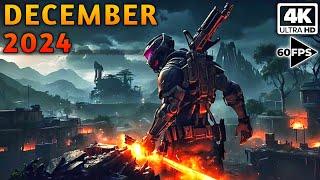 TOP 5 UPCOMING GAMES | DECEMBER 2024 | Don't Miss | 4K 60FPS