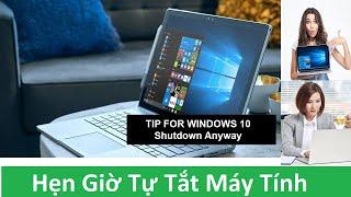 14. Cách hẹn giờ tự tắt máy tính PC, Laptop Windows 10 | How to schedule auto shutdown in Windows 10