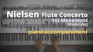 Nielsen - Flute Concerto, 1st Mov: Piano Accompaniment [Moderate Tempo]