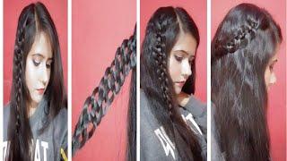 4-Strand Slide Up Braid Hairstyle || Natural Beauty On Duty ||