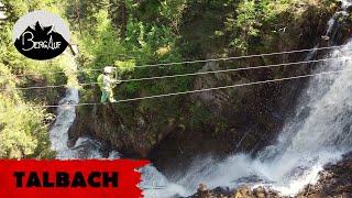 35m Seilbrücke im Zillertal: der Klettersteig Talbach (Schwierigkeit D/E)