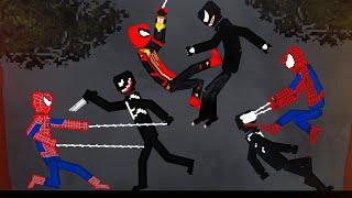 Spiderman Team vs Venom Team in People Playground