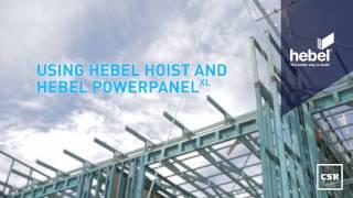 Hebel Hoist for zero boundary and party walls