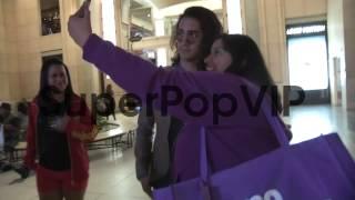 Avan Jogia greets fans at the Iron Man 3 After Party in H...