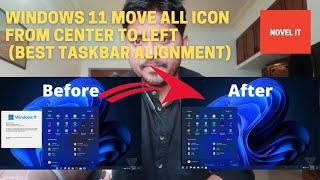 Taskbar Alignment in Windows 11 | Move Star Button From Center to Left And Vice Versa in Windows 11