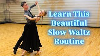 Learn This Beautiful Waltz Routine Demonstrated By Roma & Marta With Figure Names & Timing