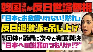 【韓国政府が反日世論無視】「日本にお金借りれない！黙れ」反日過激派を吊し上げへ…過激な団体や議員に次々と有罪判決。日本への謝罪のつもりか！？