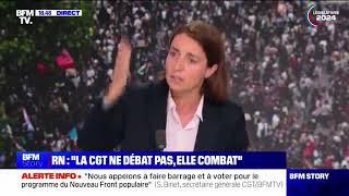 Sophie Binet fait transpirer les "journalistes" de BFM