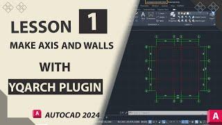 make axis and walls with yqarch plugin||lesson1