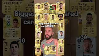 Biggest disappeared cards on eafc25 with Ronaldo,Sterling and Busquets