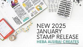 January Stamp Release 2025 | Heba Alsibai Creates